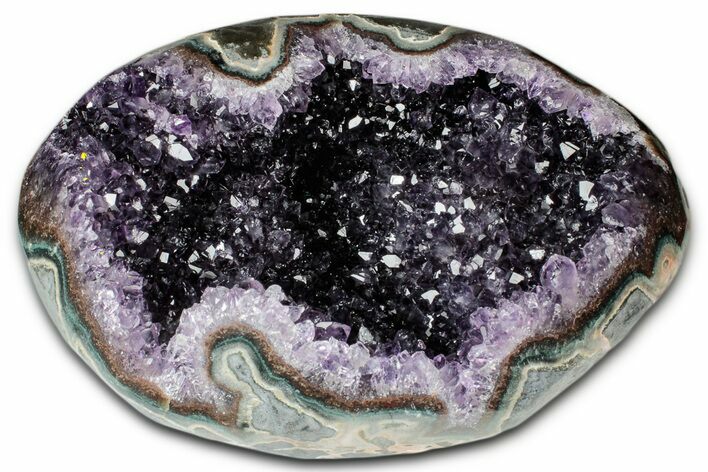Sparkly Deep-Purple Amethyst Geode - Uruguay #345954